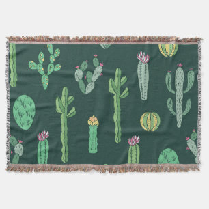 Cobertor Plantas De Cactus: Vintage Sem Olho De Fundo
