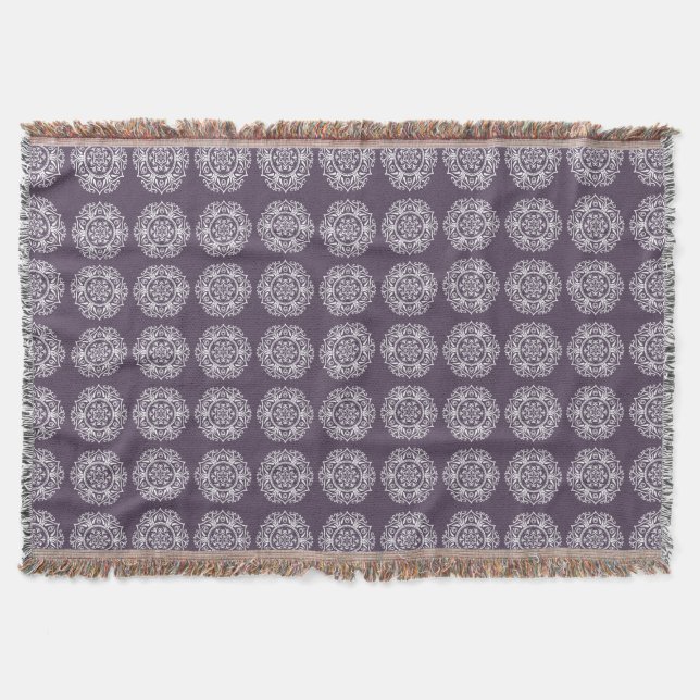 Cobertor Plum Mandala (Frente)
