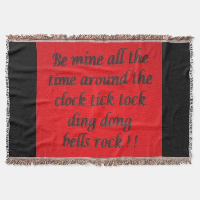 Cobertor Poema para um amado, mestiço de rico (Frente)