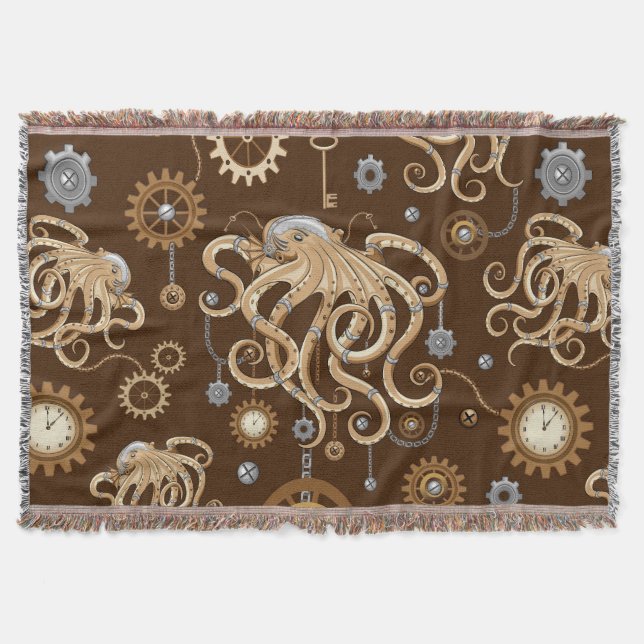 Cobertor Polvo Steampunk Retro Fantasia Mecânica (Frente)