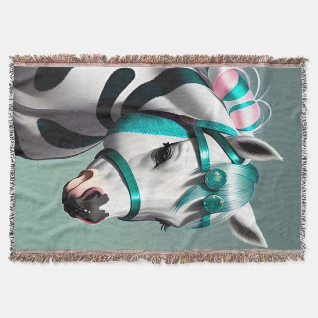 Cobertor Pôneo Espiritual 3d, bonito 7 (Frente)