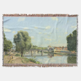 Cobertor Pont Du Chemin De Fer Camille Pissarro