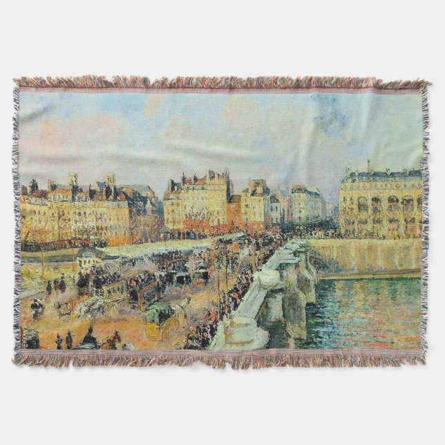 Cobertor Pont Neuf, Tarde, Sunlight Camille Pissarro (Frente)