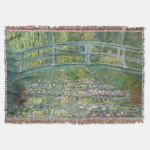 Cobertor Ponte Japonesa de Claude Monet Arte de Nenúfar
