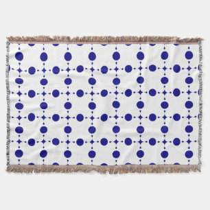 Cobertor Pontos Polka Azul Marinho, Padrão de Pontos Polka