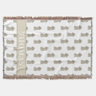 Cobertor Poodle Personalizado (Cinza Prata)