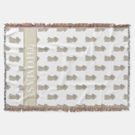 Cobertor Poodle Personalizado (Prata de Cinza)