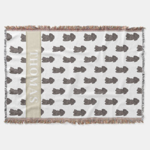 Cobertor Poodle Personalizado (Preto)