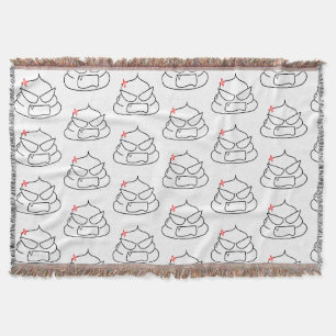 Cobertor Poop zangado - Brootsch, o PooPoo