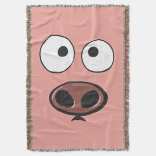 Cobertor Porco engraçado bonito