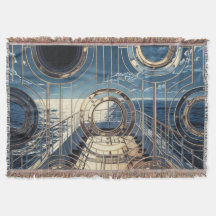 Porthole Nautical Ocean Liner Luxury Art Deco