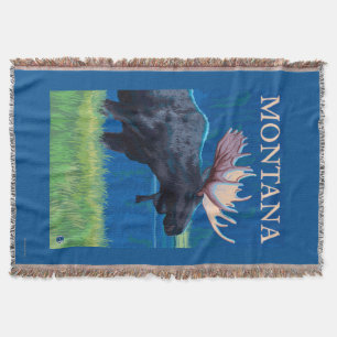 Cobertor Poster das viagens vintage de MontanaMoose