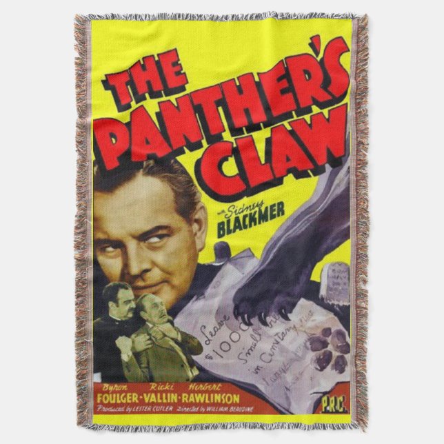 Cobertor poster de filme Panther Claw de 1942 (Frente Vertical)