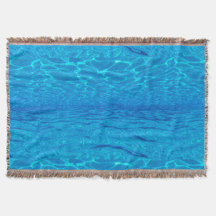 Cobertor Praia festas azuis sol oceano piscina pop