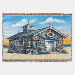 Cobertor Praia Hut Throw Blanket