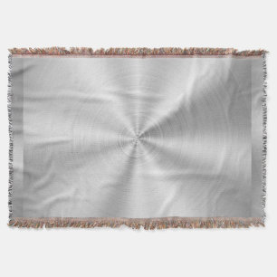 Cobertor Prata brilhante metálica do falso elegante