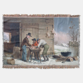 Cobertor Preparando-se para o Natal Francis Edmonds 1851