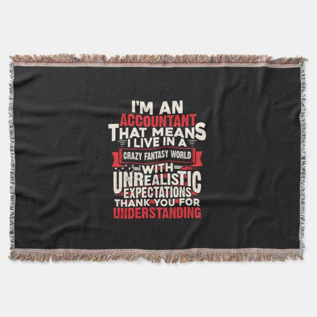 Cobertor Presente Contabilista | Sou Contabilista (Frente)