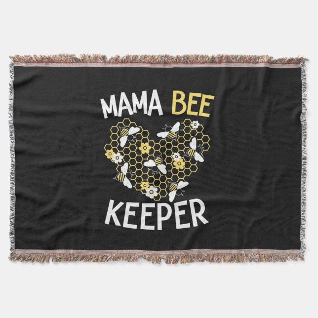 Cobertor Presente de apicultor | Mama Bee Keeper (Frente)