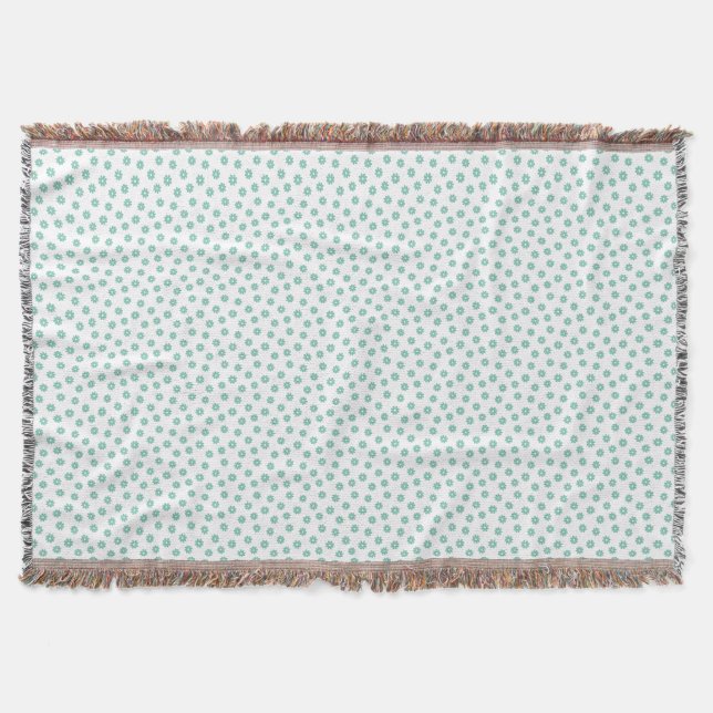 Cobertor Presente de dia de as mães | Mint Daisies (Frente)