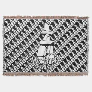 Cobertor Presente de Vancouver Vancouver Inukshuk Souvenir