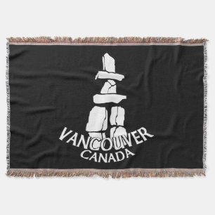 Cobertor Presente de Vancouver Vancouver Inukshuk Souvenir