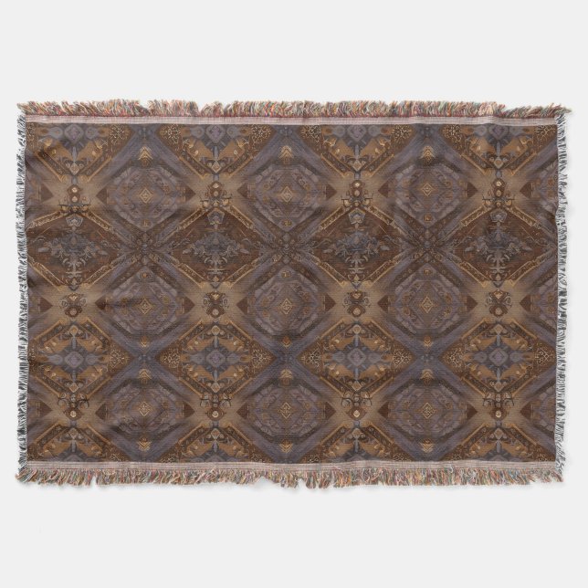 Cobertor Presente Elegante de Dia das Mães Boho para Decora (Frente)