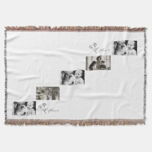 Cobertor Presente Mínimo Elegante Floral Mãe