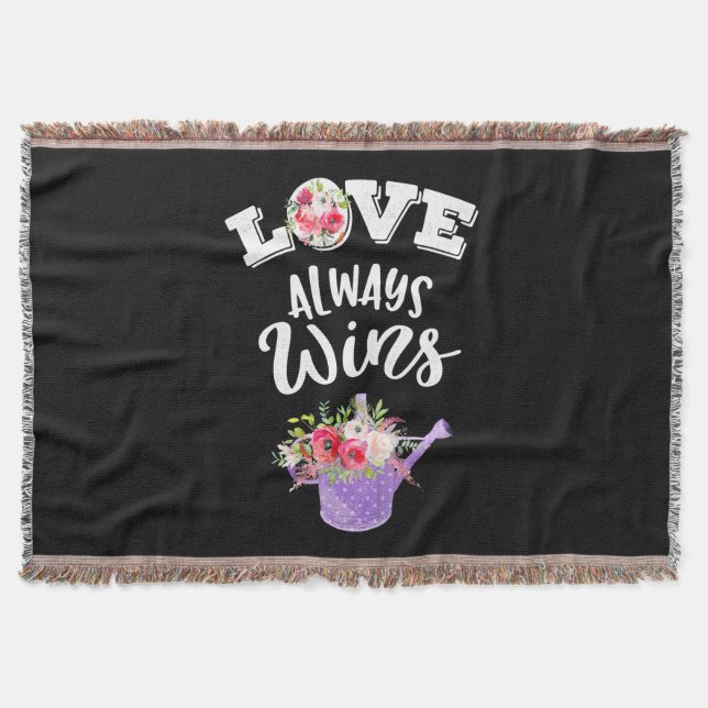 Cobertor Presentes de Casamento | Amor sempre vence (Frente)