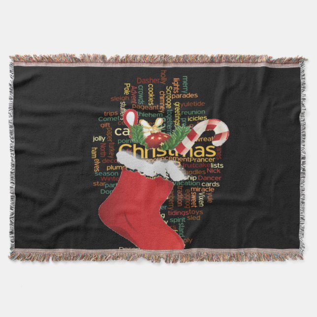 Cobertor Presentes de Natal e um Feliz ano novo (Frente)