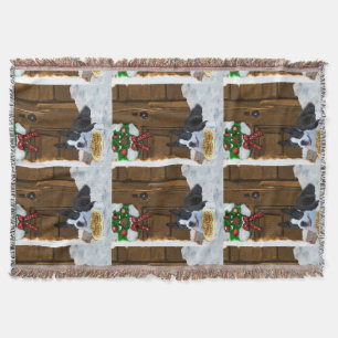 Cobertor Presentes de Natal em Boston Terrier