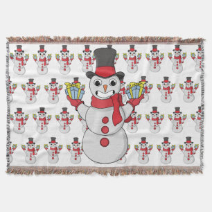 Cobertor Presentes de Snowman