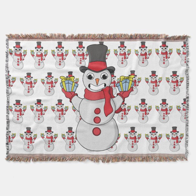 Cobertor Presentes de Snowman (Frente)