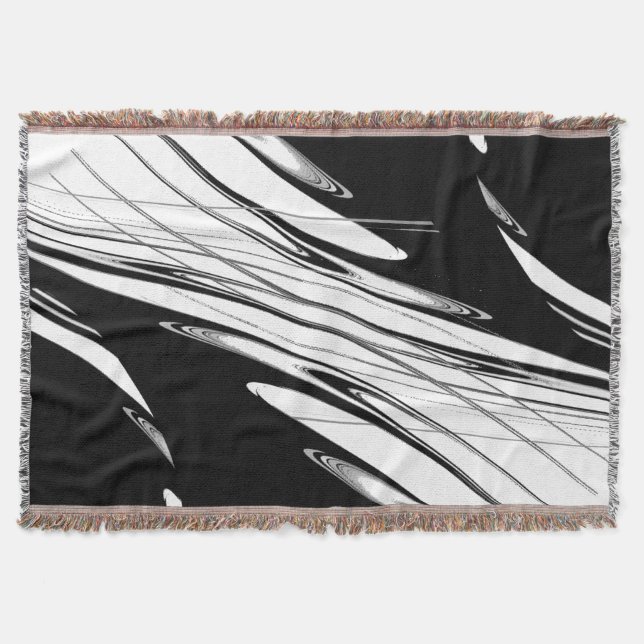 Cobertor Preto e Branco Moderno (Frente)