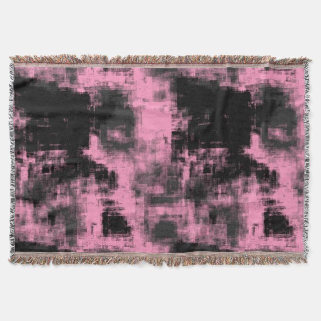 Cobertor Preto e Cinza rosa (Frente)