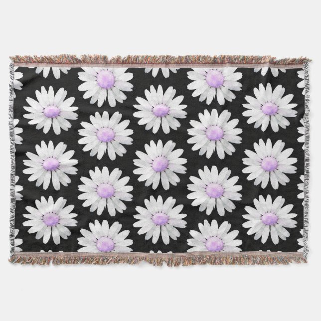 Cobertor Pretty Purple Dotted Daisy's (Frente)