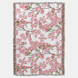 Cobertor Primavera cor-de-rosa floresce um padrão sem costu