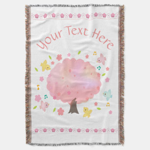 Cobertor Primavera Tree & Birds Personalizados