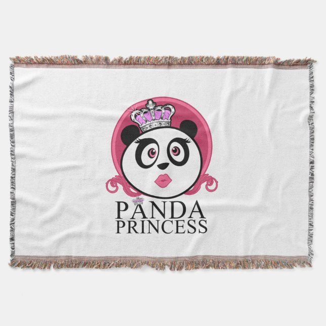 Cobertor Princesa Panda Panda Rainha Fofa (Frente)