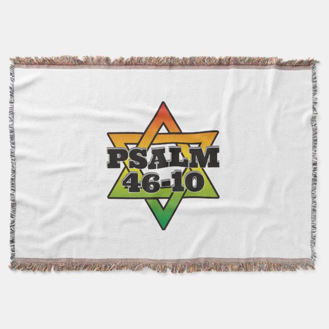 Cobertor Psalm 46-10 - Throw Blanket (Frente)