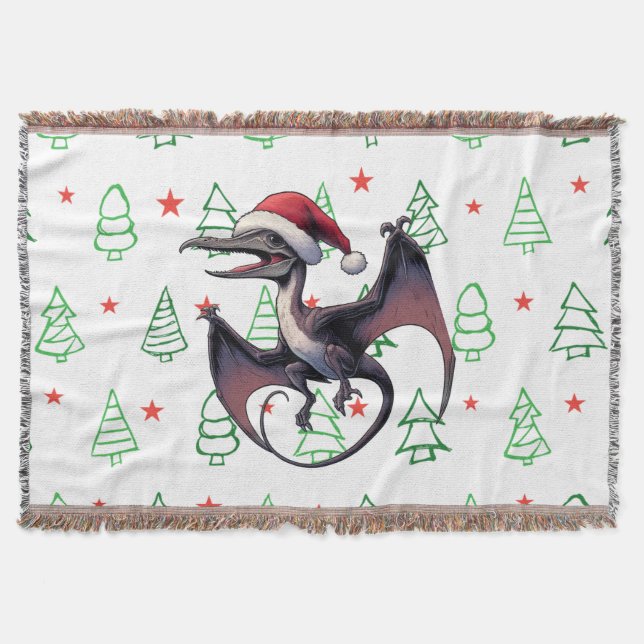 Cobertor Pterodactyl de Natal (Frente)