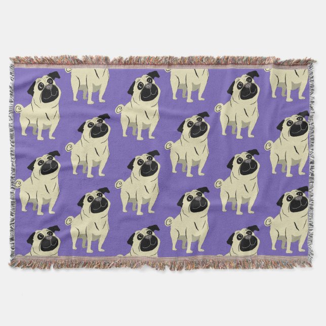 Cobertor Pug (Frente)