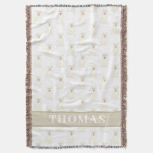 Cobertor Pug Personalizado (Branco)