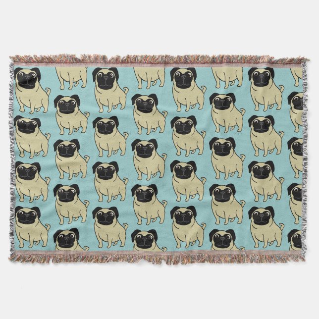 Cobertor Pugs (Frente)