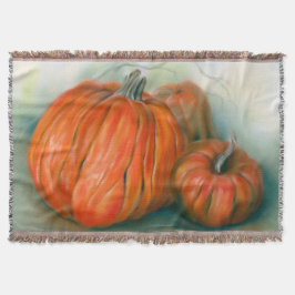 Cobertor Pumpkin Patch Autumn Trio Pastel Art