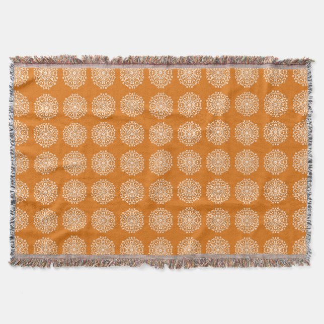 Cobertor Pumpkin Pie Mandala (Frente)