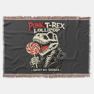 Cobertor Punk T-Rex Lollipop - Sweet But Savage