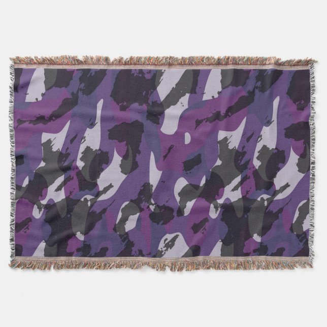 Cobertor Purple Camo Abstract (Frente)