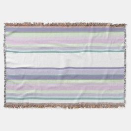 Cobertor Purple, Neptune, sea green, and Lavender stripes