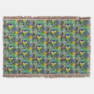 Cobertor Púrpura e amarela